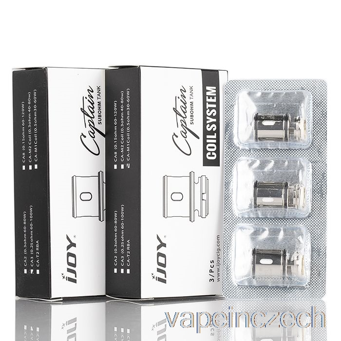Ijoy Kapitán Ca Náhradní Cívky 0,15ohm Ca8 Coils Vape Pero